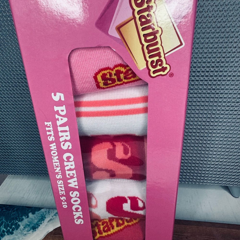 Pink Crew Socks - 5 Pairs